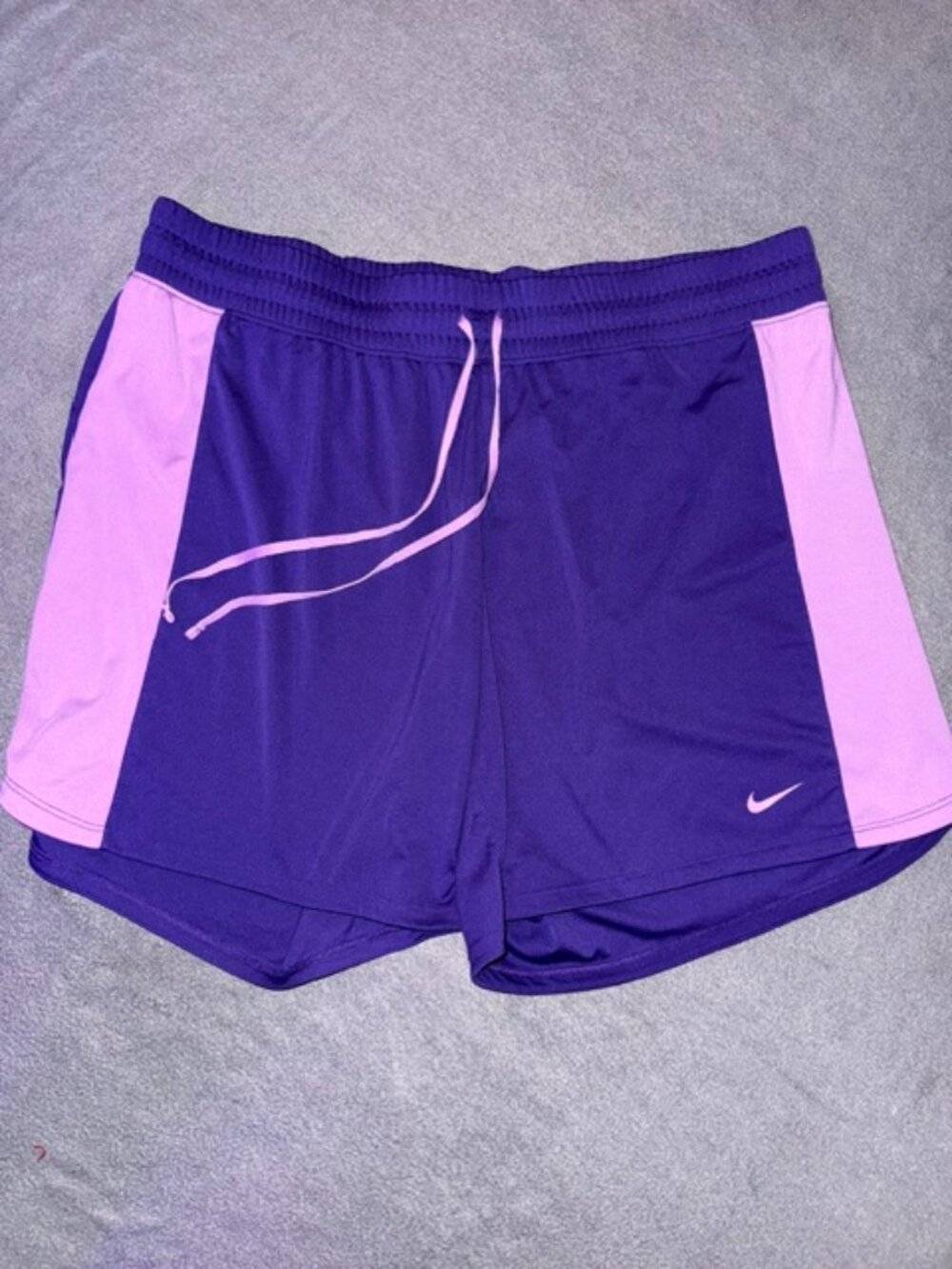 Nike Women’s XL Purple Dri‑Fit Athletic Shorts Running Training Lightweight